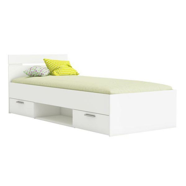 Jednolôžková posteľ 90 cm Myriam (biela)