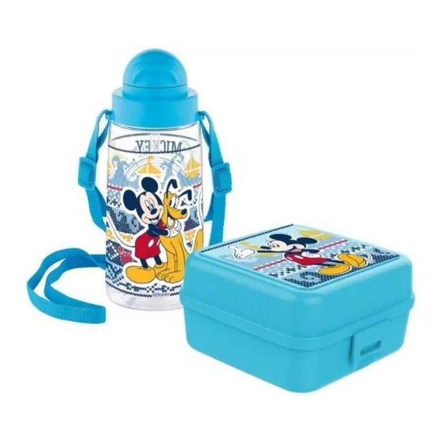 Invictus · Súprava desiatový box a fľaša na pitie Mickey Mouse - Disney - 2 diely