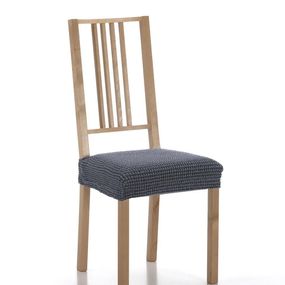 Poťah elastický na sedák stoličky, SADA komplet 2 ks, modrý