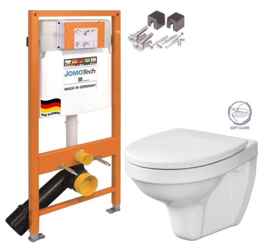 JOMOTech modul pre závesné WC bez sedátka + WC CERSANIT DELFI + SOFT SEDADLO 174-91100700-00 DE2