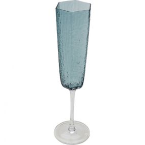 KARE Design Champagne Sklenice Cascata - modrá