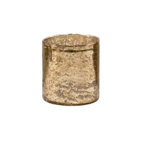Butlers DELIGHT Sklenený votívny svietnik 8 cm - zlatá