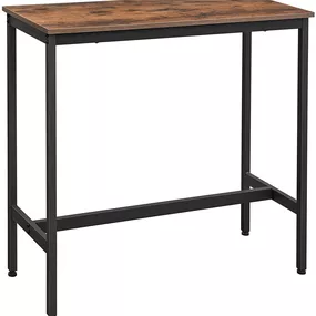 Barový stôl Vasagle Amy hnedá/čierna