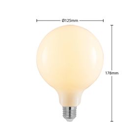 Arcchio LED E27 6W 2.700K G125 stmievateľná opál sada 2ks, E27, 6W, Energialuokka: E, P: 17.8 cm