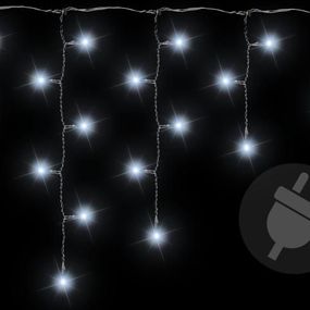 Nexos 38537 Vianočný svetelný dážď 600 LED studená biela - 11,9 m