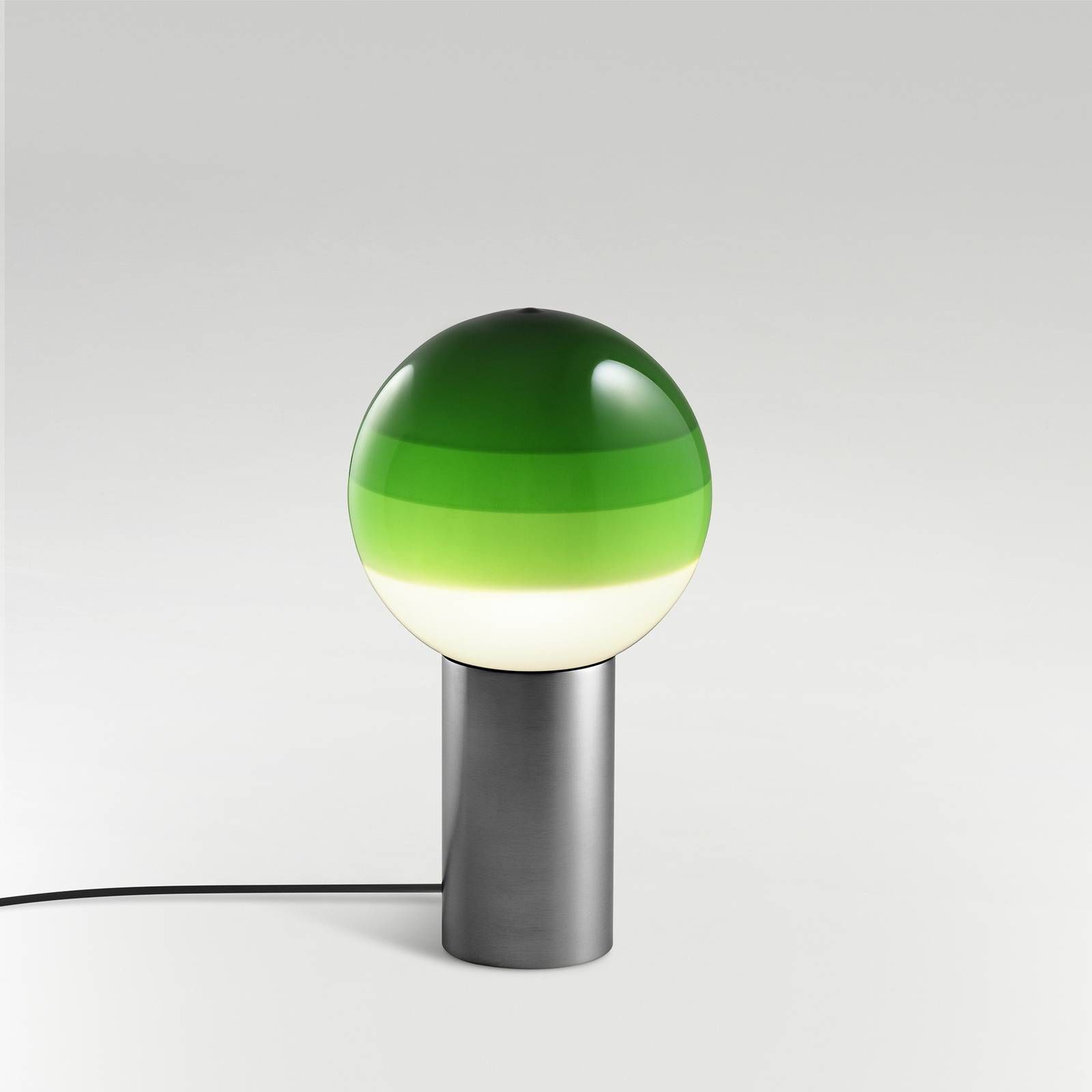 Marset MARSET Dipping Light S stolová lampa zelená/grafit, Obývacia izba / jedáleň, sklo, kov, 8.6W, K: 36cm