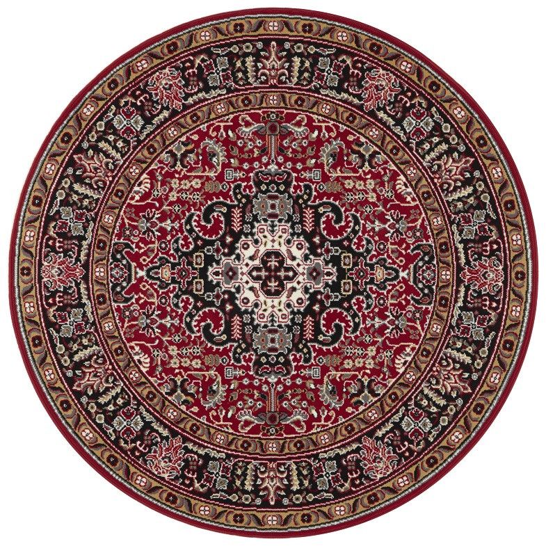 Nouristan - Hanse Home koberce Kruhový koberec Mirkan 104095 Red - 160x160 (priemer) kruh cm