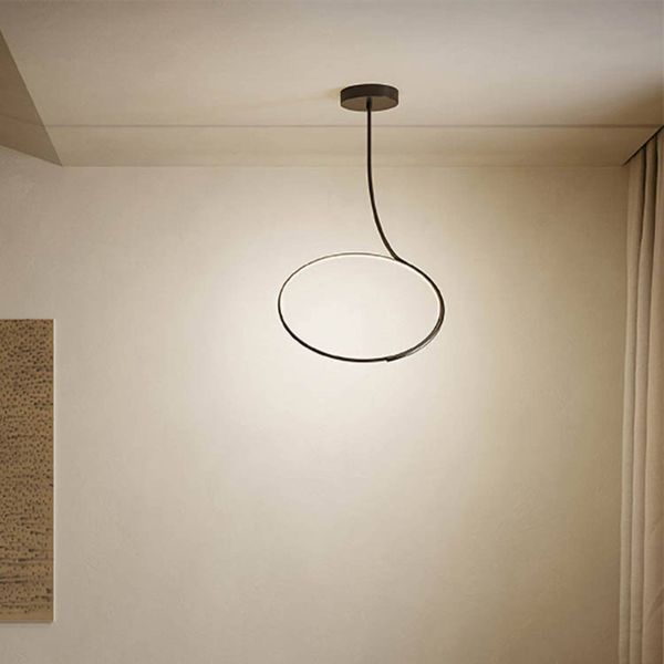Kundalini Poise LED svietidlo, stmievateľné otočné, Obývacia izba / jedáleň, kov, plast, textil, 28W