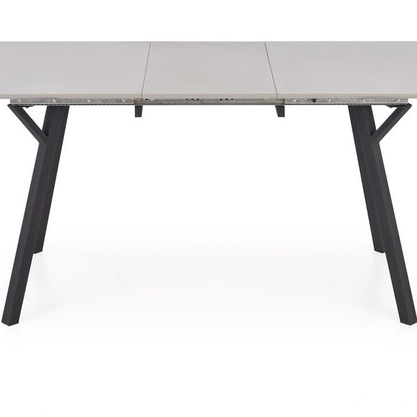 Rozkladací jedálenský stôl Balrog 2 - svetlosivá / čierna