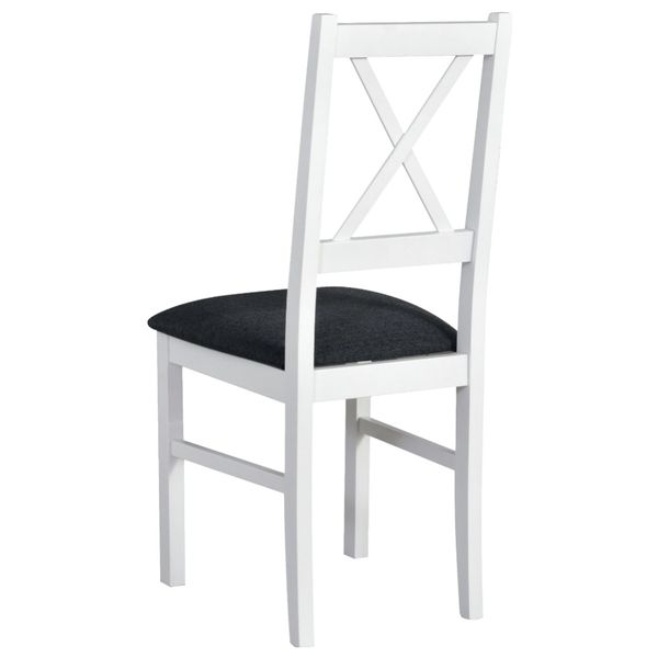 Sconto Jedálenská stolička NILA 10 tmavosivá/biela