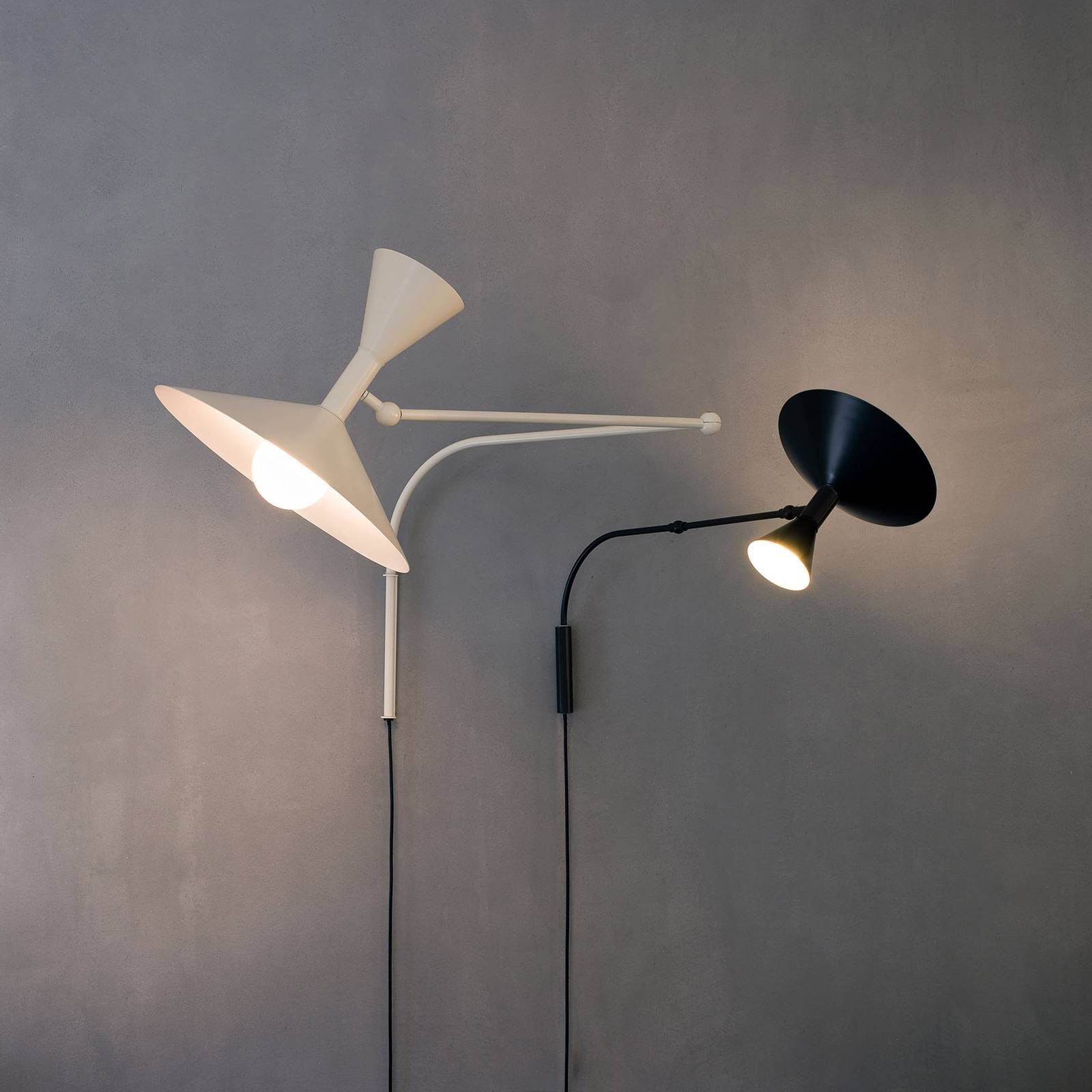 NEMO Nemo Mini Lampe de Marseille nástenné čierne, Obývacia izba / jedáleň, hliník, oceľ, E14, 46W, K: 50cm