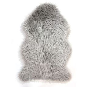 Flair Rugs koberce Kusový koberec Faux Fur Sheepskin Grey - 80x150 cm