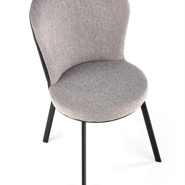 Halmar K447 stolička šedá/čierna