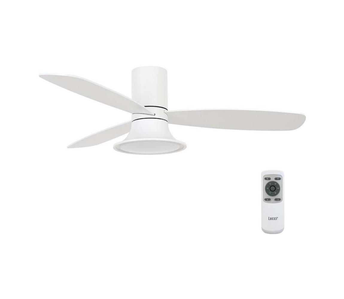 Lucci Air 210661 - LED Stropný ventilátor FLUSSO 1xGX53/18W/230V biela + DO