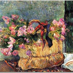 Paul Gauguin Obraz - Basket of flowers zs17056