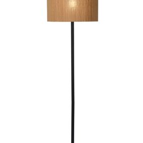 LUCIDE 03729/81/30 MAGIUS Stojaca lampa E27 1x40W svetlé drevo, čierna