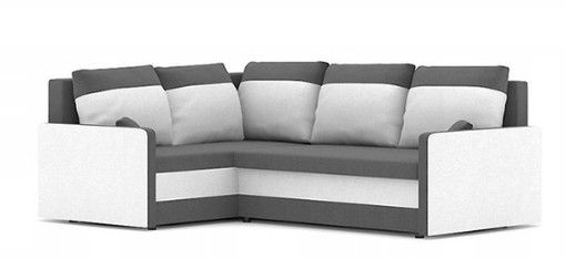 DomTextiluDomTextilu Rohová sedacia súprava MILTON sivo bielej 225 x 175 cm