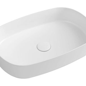 ISVEA - INFINITY OVAL keramické umývadlo na dosku, 55x36cm, biela 10NF65055