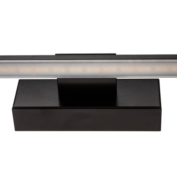 Euluna Nástenné LED svietidlo Miroir 60 cm čierna 4 000 K, Kúpeľňa, hliník, oceľ, plast, 5W, L: 60 cm, K: 5cm