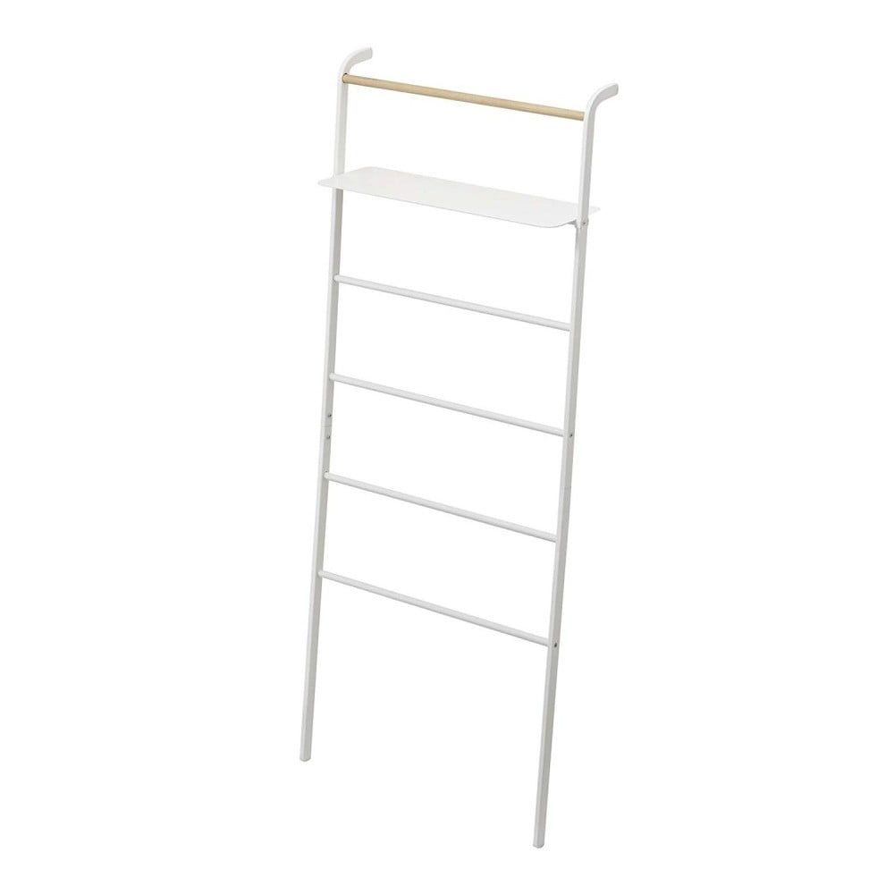 Biely vešiak s poličkou YAMAZAKI Tower Ladder