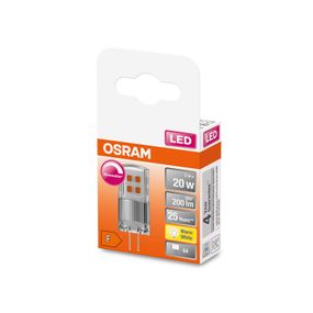 OSRAM PIN 12V LED s kolíkom G4 2 W 200 lm stmieva, plast, G4, 2W, Energialuokka: F, P: 4 cm