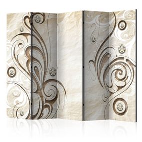 Paraván Stone Butterfly Dekorhome 225x172 cm (5-dielny)