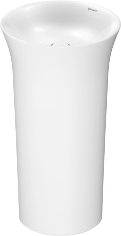 Duravit White Tulip - Umývadlo voľne stojace Ø 500mm, k stene, biela 2702500070