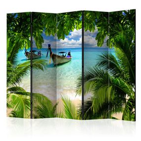 Paraván Tropical Paradise Dekorhome 225x172 cm (5-dielny)