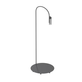 FLOS Caule Floor 3 Nest stoj. lampa 2700K antracit, ušľachtilá oceľ, hliník, metakrylát, 10W, K: 140cm