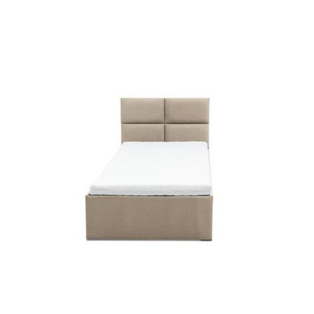 Čalúnená posteľ MONOS s penovým matracom rozmer 90x200 cm Béžová