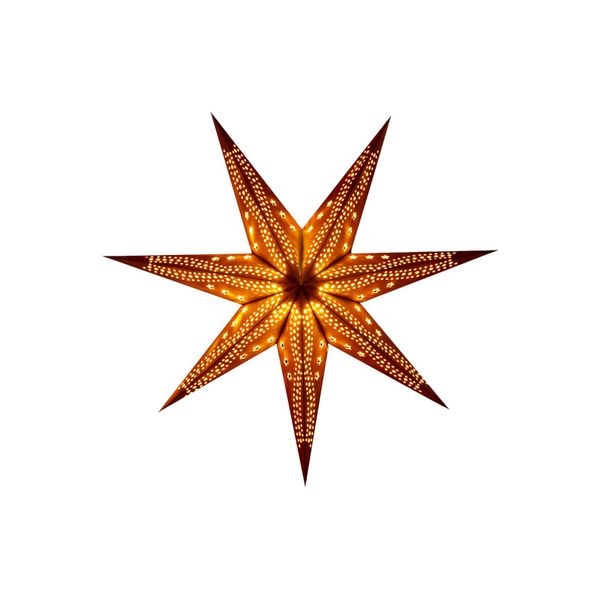 STERNTALER Sterntaler zamatová papierová hviezda Ø 75 cm žltá, papier, E14, 15W