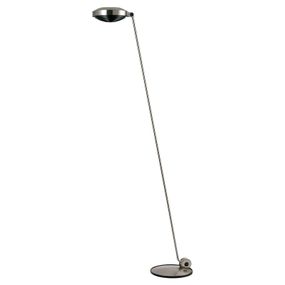 Lumina Elle 1 stojaca LED lampa 180 cm 3000K nikel, Pracovňa / Kancelária, oceľ, 45W, K: 180cm