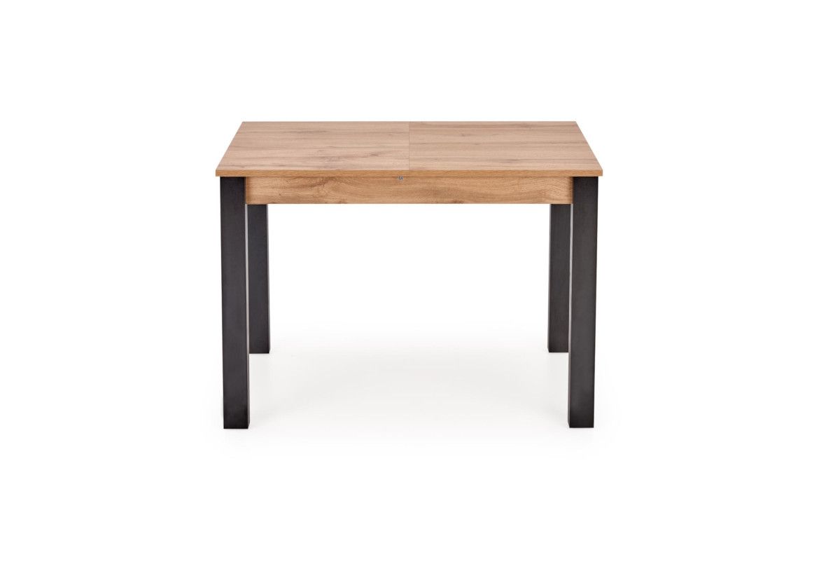 Expedo Rozkladací jedálenský stôl ELINA, 100-138x75x60, dub wotan/čierna