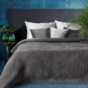 DomTextilu Moderný prehoz na posteľ sivej farby Šírka: 170 cm | Dĺžka: 210 cm 69116-244846