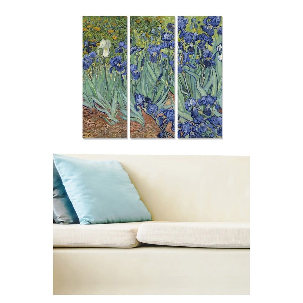 Obrazy v súprave 3 ks 20x50 cm Vincent van Gogh – Wallity