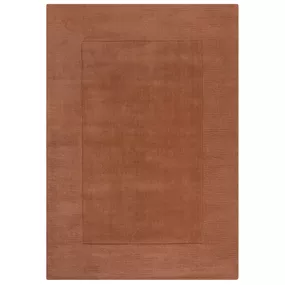 Flair Rugs koberce Kusový ručne tkaný koberec Tuscany Textured Wool Border Orange - 200x290 cm