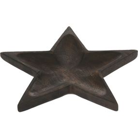 Miska z mangového dreva Star, 24 x 2 x 24 cm