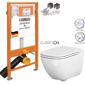 JOMOTech modul pre závesné WC bez sedátka + WC CERSANIT CLEANON CASPIA + SEDADLO 174-91100700-00 CP1