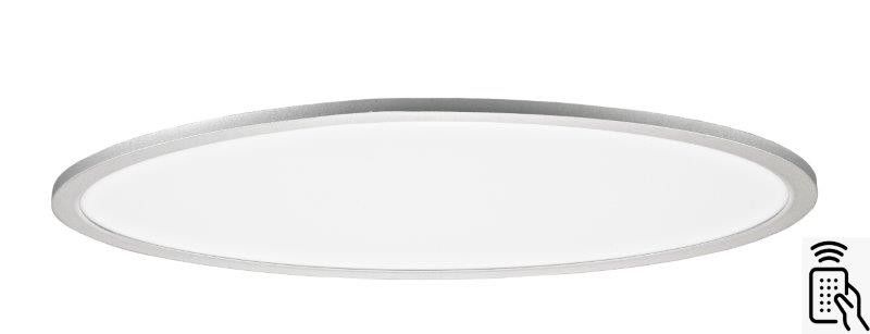 Rabalux 2192 LED stropné svietidlo Taleb 1x50W | 4000L | 3000K-6000K - CCT, stmievateľné, diaľkové ovládanie, strieborná, biela - ovál