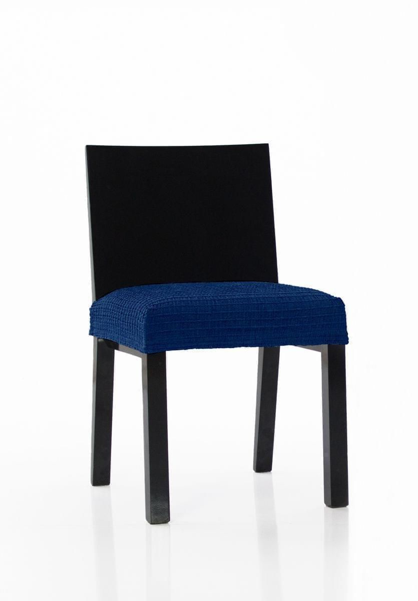 Forbyt, Poťah multielastický na Sedák stoličky, Cagliari komplet 2 ks, tmavo modrý