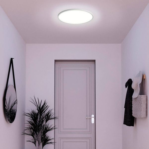 tint Müller Licht Amela stropné LED svetlo Ø 30 cm, Obývacia izba / jedáleň, plast, 16W, K: 2.9cm