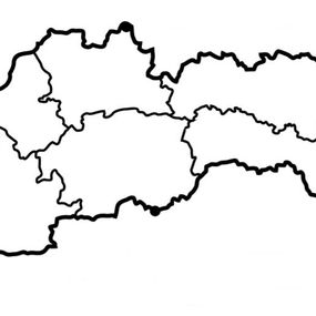 Mapa Slovenska na stenu 60 cm