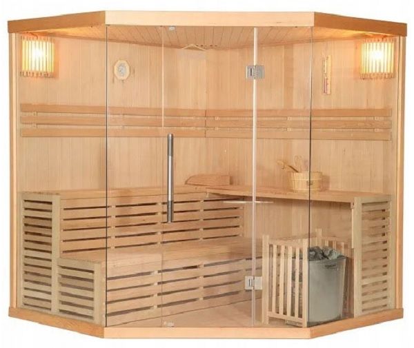 M-Spa - MO-EA5 - Suchá sauna s pecou pre 5 osôb 200 x 200 x 200 cm