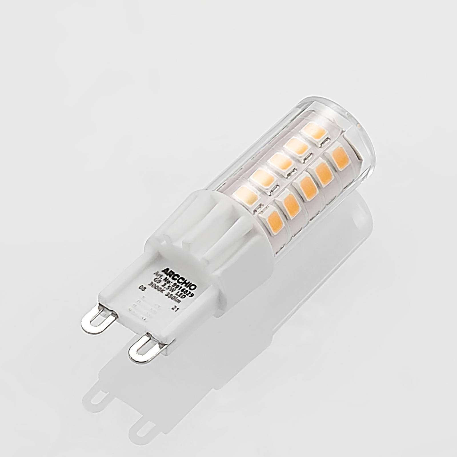 Arcchio LED s kolíkovou päticou G9 3, 5W 830 2 kusy, G9, 3.5W, Energialuokka: F, P: 5.4 cm