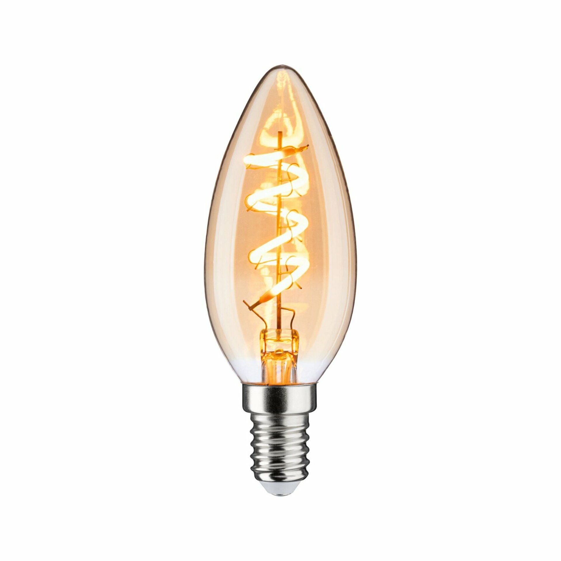 PAULMANN Vintage Edition LED svíčka E14 230V 4W 1800K stmívatelné zlatá