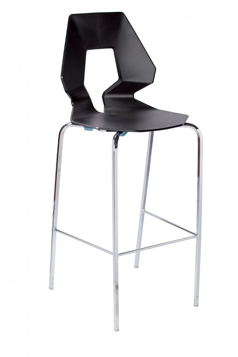 GABER - Barová stolička PRODIGE - nízka, čierna/chróm