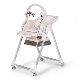 KINDERKRAFT - Detská jedálenská stolička 2v1 LASTREE ružová/biela