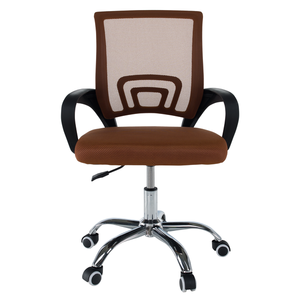 Kancelárska stolička, hnedá/čierna, DEX 4 NEW
