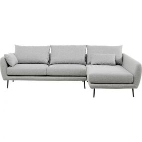 KARE Design Rohová sedačka Amalfi - šedá, pravá 275cm