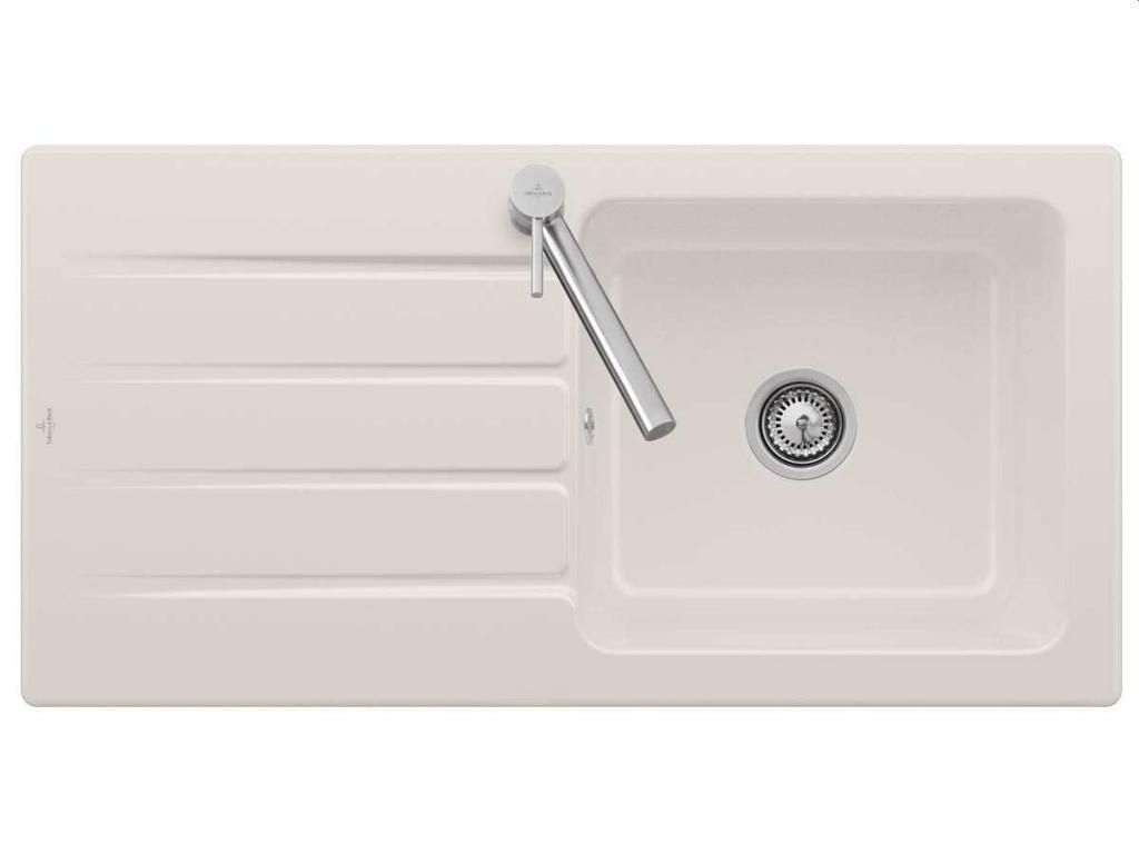 VILLEROY & BOCH VILLEROY & BOCH - Keramický drez Architectura 60 Cream nástavný 1000 x 510 bez excentra 336001KR